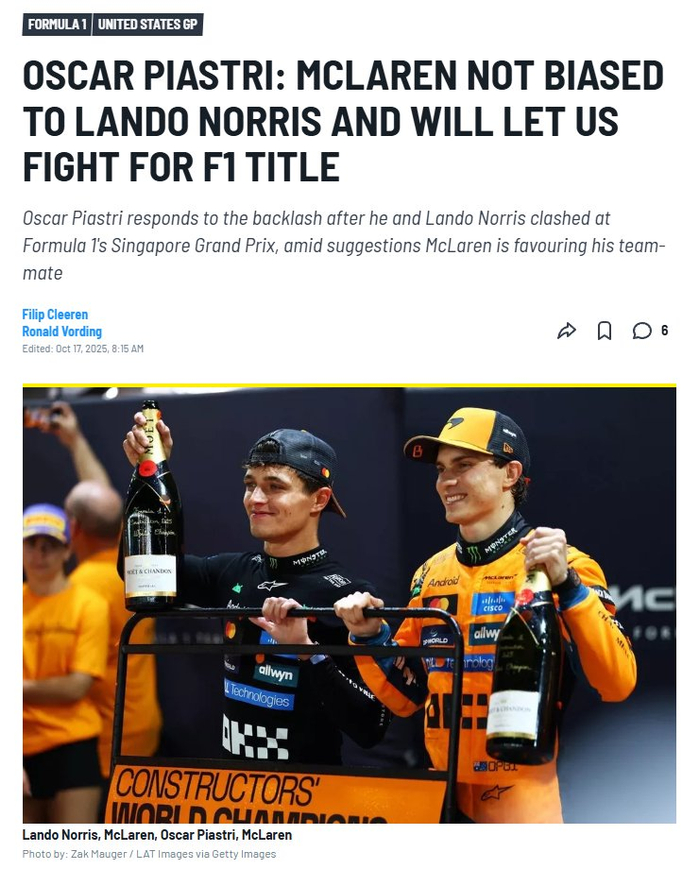 迈凯伦绝杀阿斯顿马丁，诺里斯带队取胜